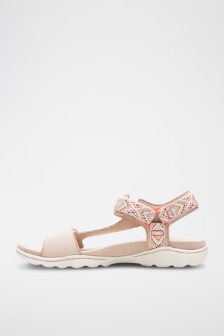 Sandalias de nobuk Amanda - Beige