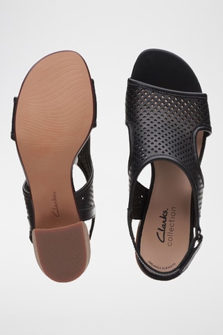 Sandalias de piel de tacón Caroleigh - Negro