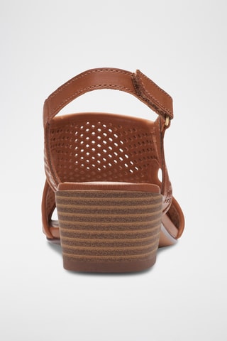 Sandalias de piel de tacón Caroleigh - Marrón claro