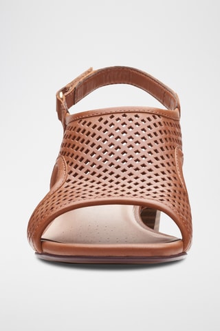 Sandalias de piel de tacón Caroleigh - Marrón claro