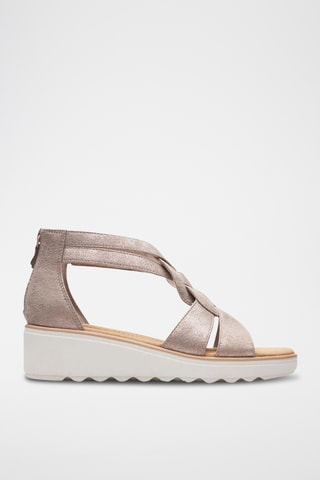 Sandalias de cuña Jillian - Topo