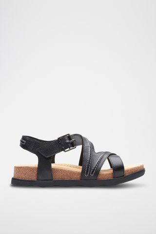 Sandalias de piel Brynn - Negro