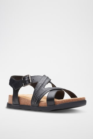 Sandalias de piel Brynn - Negro