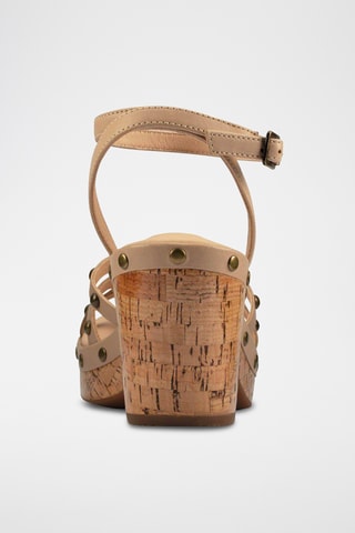 Sandalias de piel de tacón Maritsa 70 - Topo