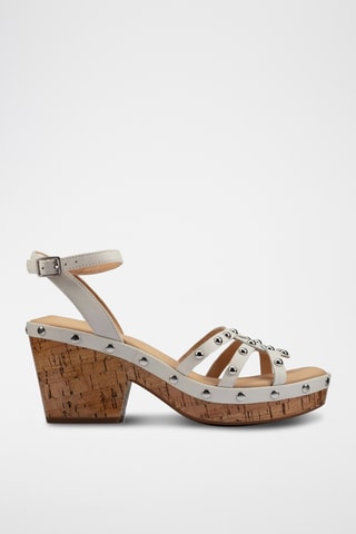 Sandalias de piel de tacón Maritsa 70 - Blanco