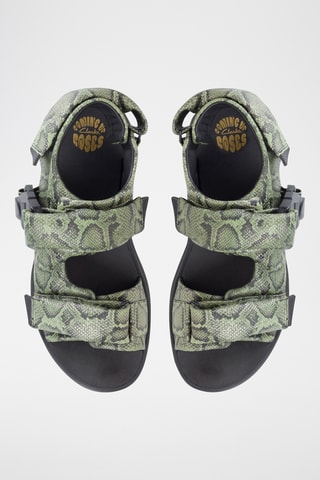 Sandalias de piel Cur - Verde