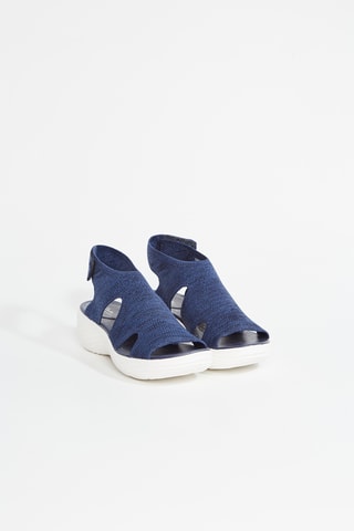 Sandalias de cuña - Azul marino