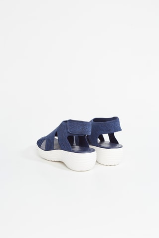 Sandalias de cuña - Azul marino