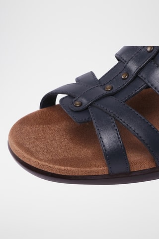 Sandalias de piel Roza Jaida - Azul marino