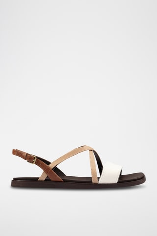 Sandalias de piel Ofra - Topo