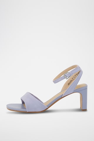 Sandalias de nobuk de tacón Seren65 Strap - Malva