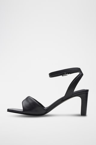 Sandalias de piel de tacón Seren65 Strap - Negro