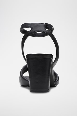 Sandalias de piel de tacón Seren65 Strap - Negro