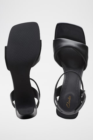 Sandalias de piel de tacón Seren65 Strap - Negro