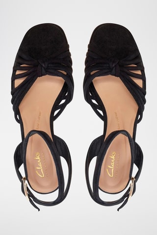 Sandalias de nobuk de tacón Ritzy75 Faye - Negro
