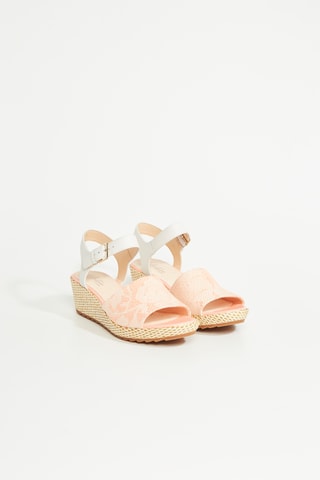 Sandalias de cuña Kamara - Coral
