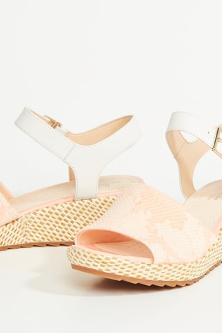 Sandalias de cuña Kamara - Coral