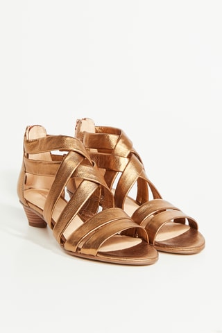 Sandalias de tacón Mena - Dorado