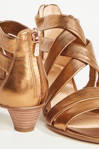 Sandalias de tacón Mena - Dorado