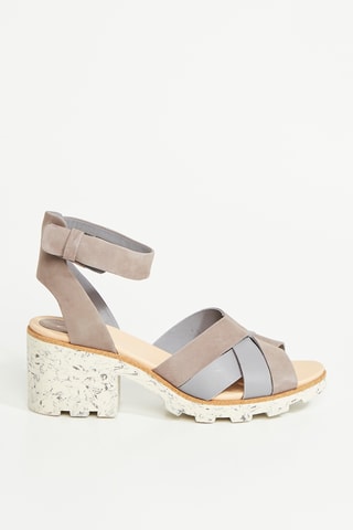 Sandalias de tacón Mixed - Topo