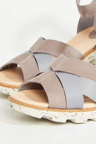 Sandalias de tacón Mixed - Topo