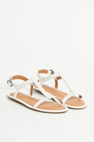 Sandalias de piel Risi Hop - Blanco