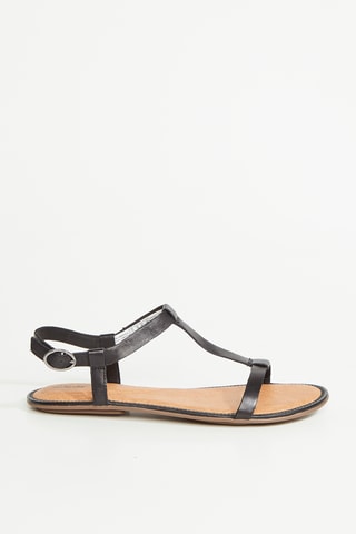 Sandalias de piel Risi Hop - Negro