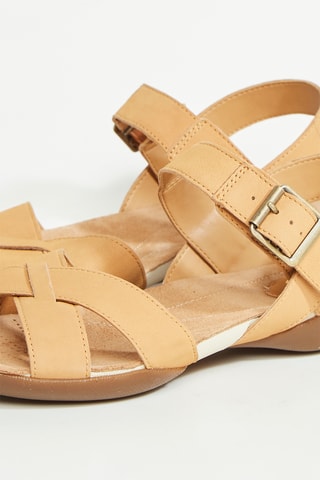 Sandalias de piel Raffi Flower - Beige