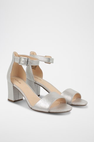 Sandalias de tacón Deva - Plateado