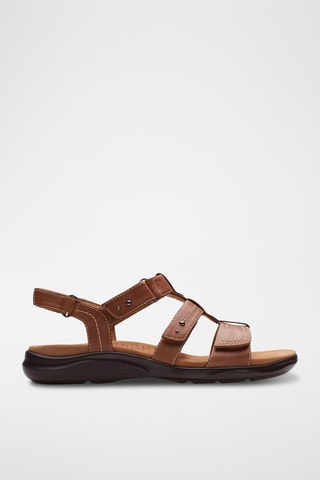 Sandalias de piel Kitly Step - Marrón