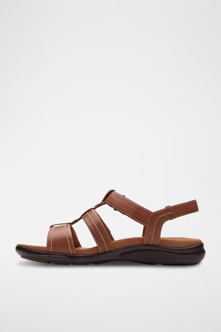 Sandalias de piel Kitly Step - Marrón