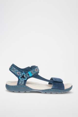 Sandalias de nobuk Amanda - Azul marino