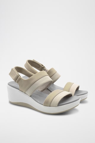 Sandalias de cuña Step Cali Muir - Beige