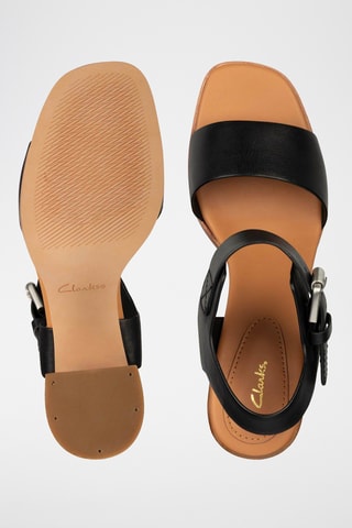 Sandalias de piel de tacón Landra70 Strap - Negro