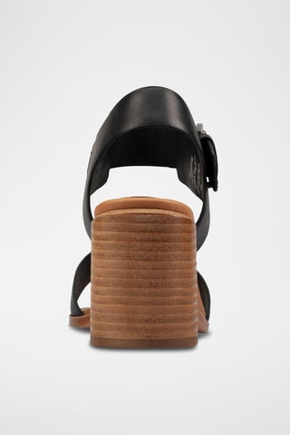 Sandalias de piel de tacón Landra70 Strap - Negro
