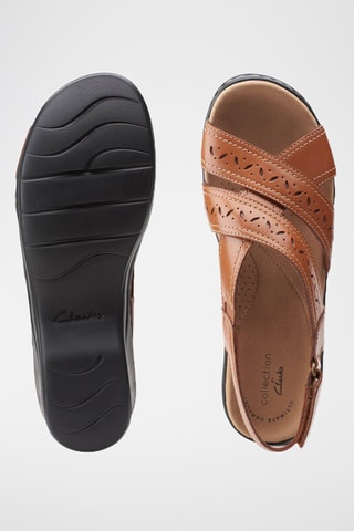 Sandalias de piel de tacón Lexi Pearl - Marrón