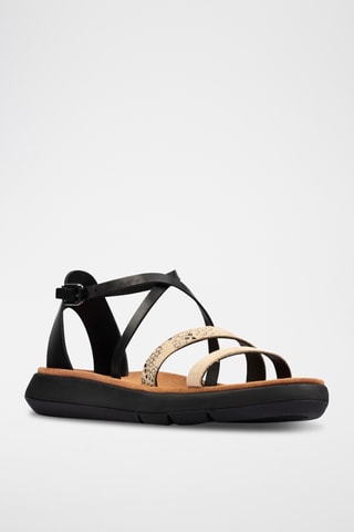 Sandalias de piel Jemsa - Negro