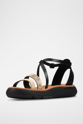 Sandalias de piel Jemsa - Negro