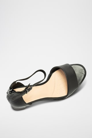 Sandalias de piel de tacón Kaylin60 - Negro
