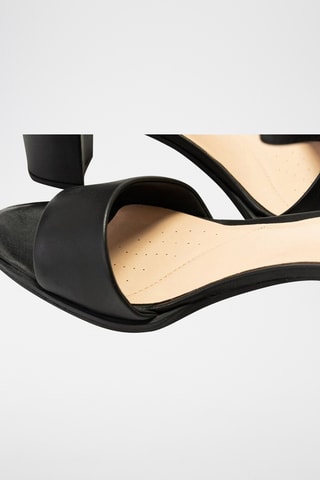 Sandalias de piel de tacón Kaylin60 - Negro