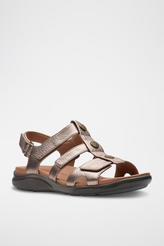Sandalias de piel Kylyn Step - Dorado