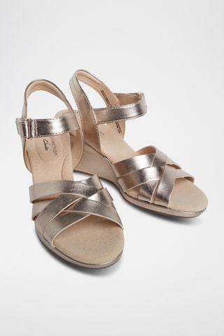 Sandalias de cuña Lafley Leah - Dorado