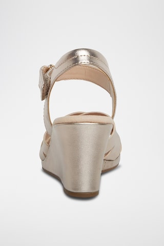 Sandalias de cuña Lafley Leah - Dorado