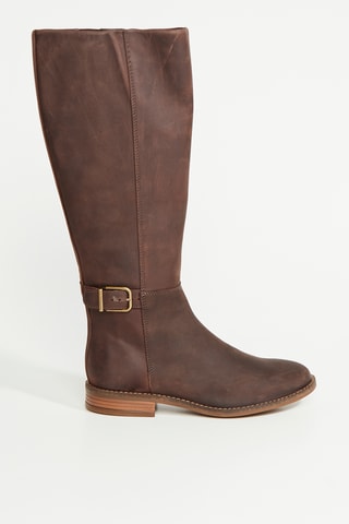 Botas de piel - Marrón oscuro