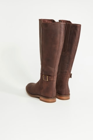 Botas de piel - Marrón oscuro