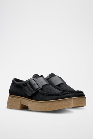 Mocasines de piel Linoso Monk - Negro