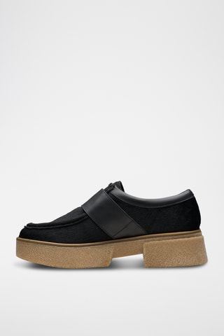 Mocasines de piel Linoso Monk - Negro