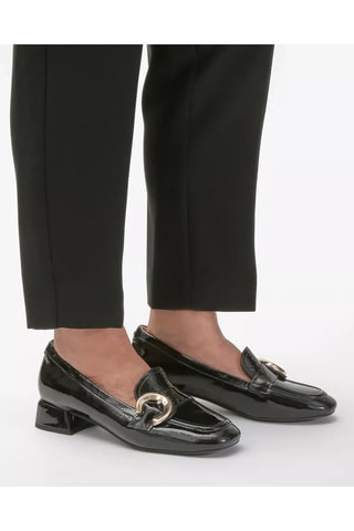 Mocasines de piel de charol Seren55 Trim - Negro