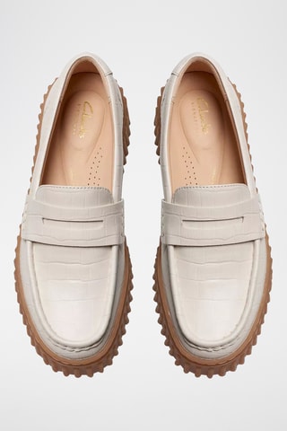 Mocasines de piel con plataforma Torhill Penny - Crudo