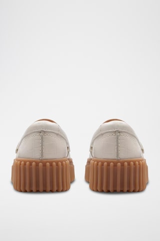 Mocasines de piel con plataforma Torhill Penny - Crudo